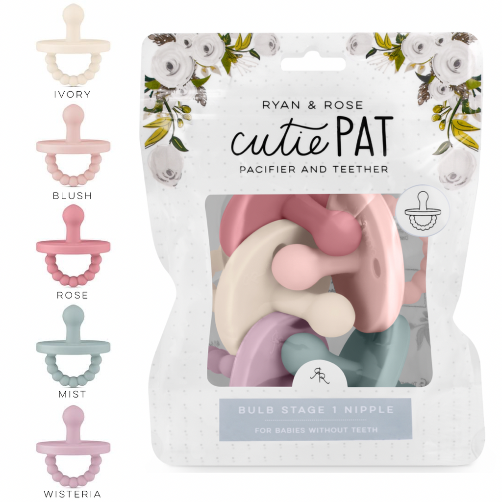 Cutie Pat Bulb Pacifier Set - Blossom Collection - HoneyBug 
