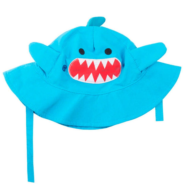 UPF50+ Baby Sun Hat - Sherman the Shark - HoneyBug 