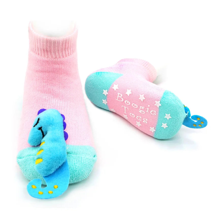 Boogie Toes Seahorse Socks - HoneyBug 