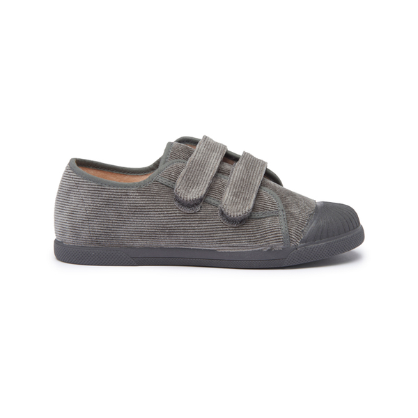 Fall Corduroy Sneakers in Grey by childrenchic - HoneyBug 