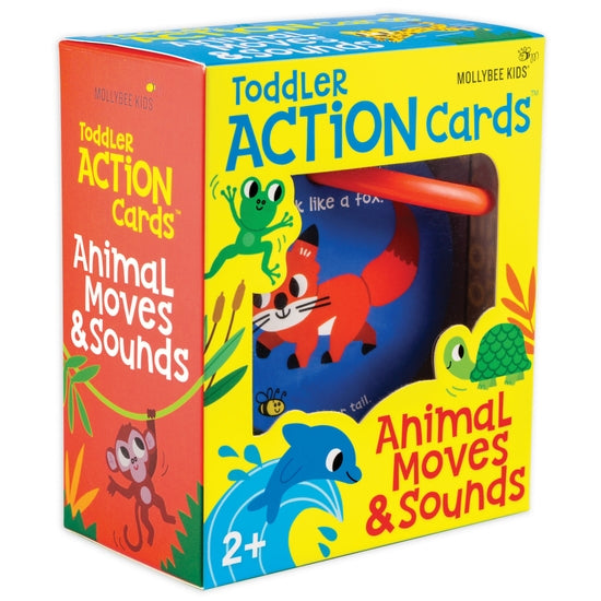 Toddler Action Cards - Animal Moves and Sounds - HoneyBug 