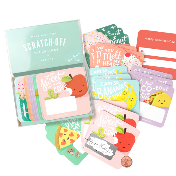 Scratch-off Valentines - Snack Pack - HoneyBug 