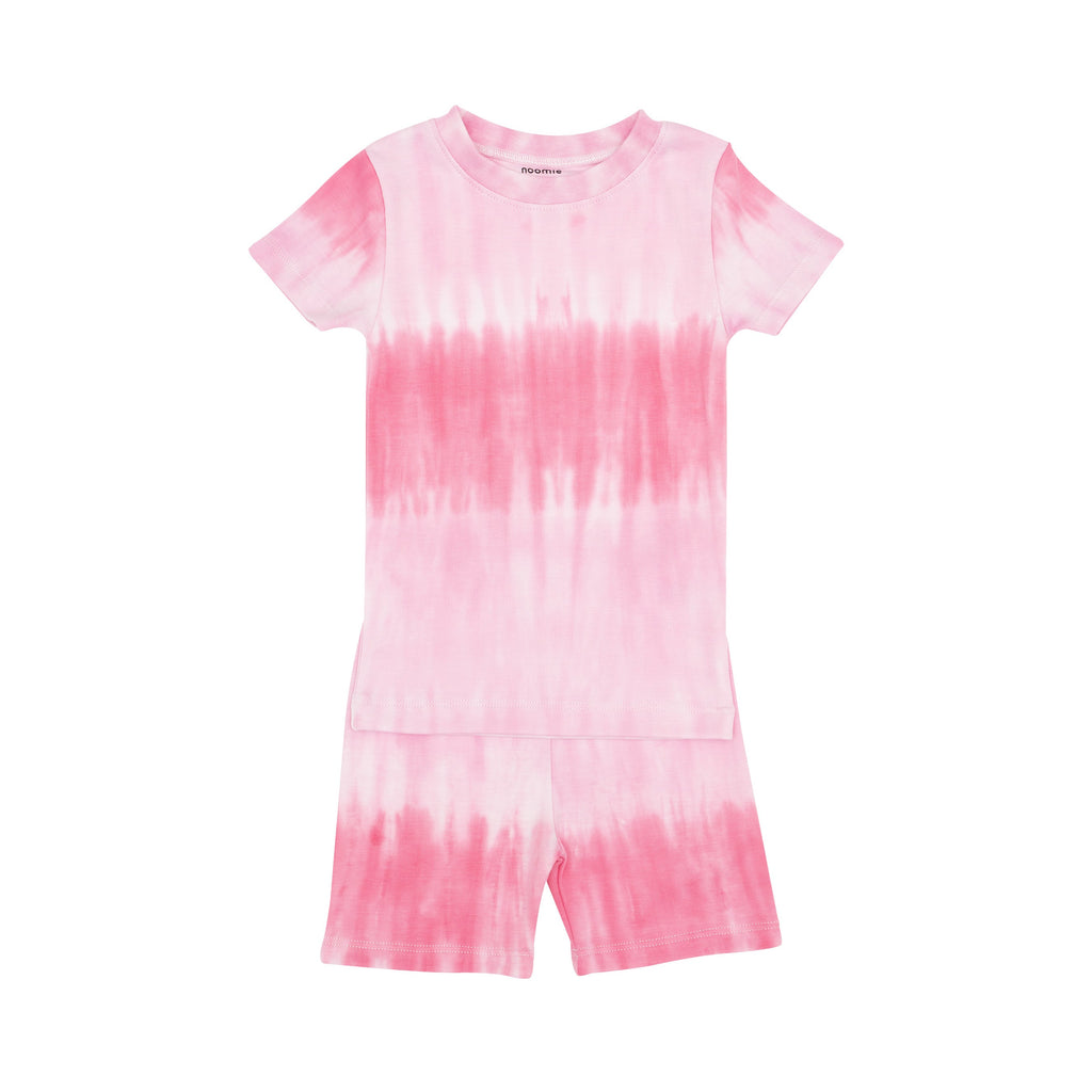 Gradient Tie Dye Pink Two Piece PJ SS/Shorts - HoneyBug 