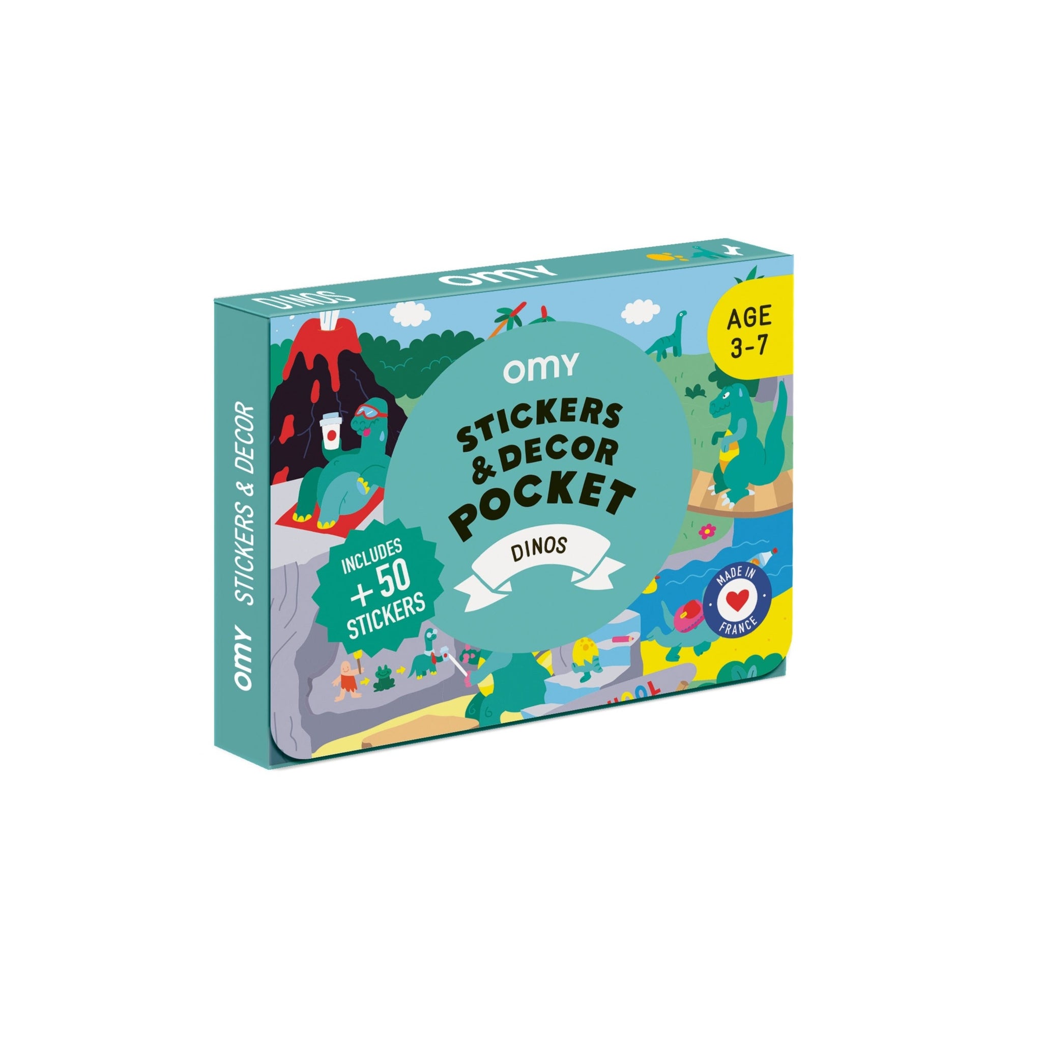 Dino Sticker Pocket - HoneyBug 