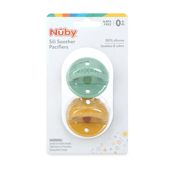 Sili Soother Pacifier - Green & Yellow - HoneyBug 