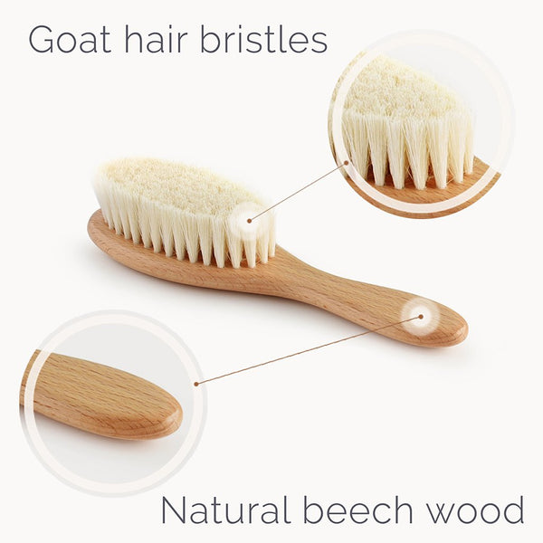 Wooden Baby Hair Brush and Comb Set - HoneyBug 