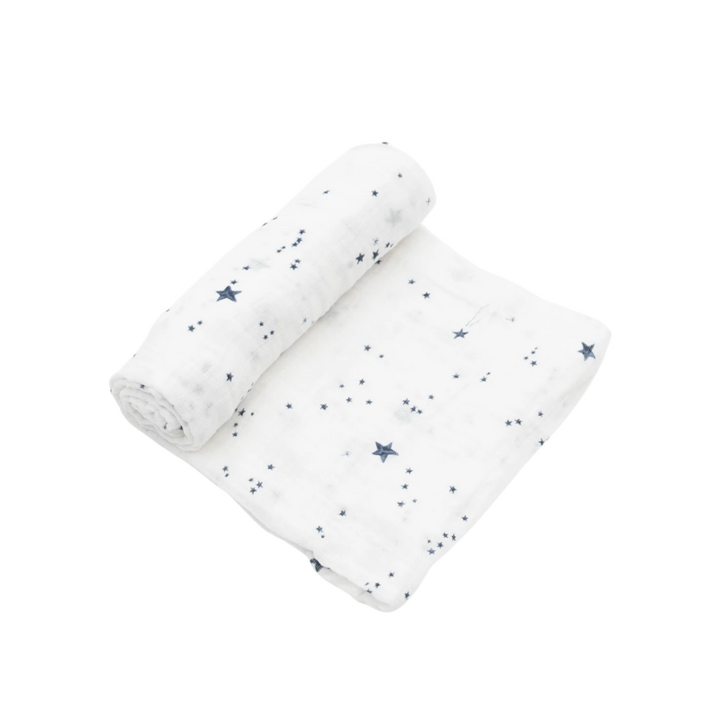 Cotton Muslin Swaddle Blanket Shooting Star HoneyBug