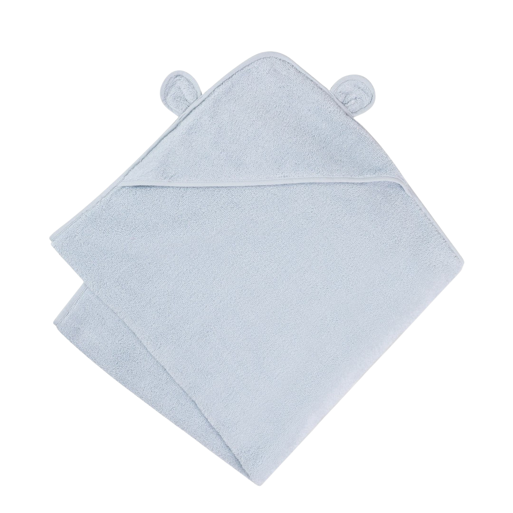 Organic Cotton Hooded Towel - Blue - HoneyBug 
