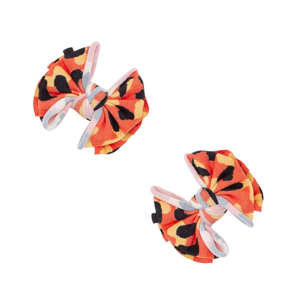 2PK PRINTED BABY FAB CLIPS: witch cat - HoneyBug 