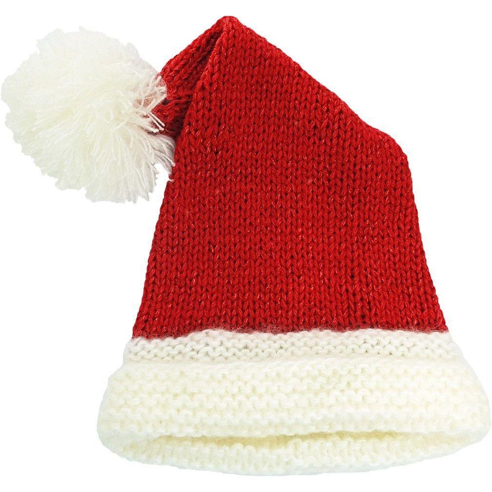 Red Santa Sparkle Stocking Hat - HoneyBug 