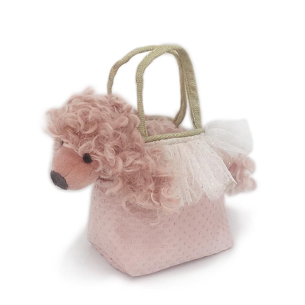 'Paris' Poodle Plush Doll & Toy Purse - HoneyBug 
