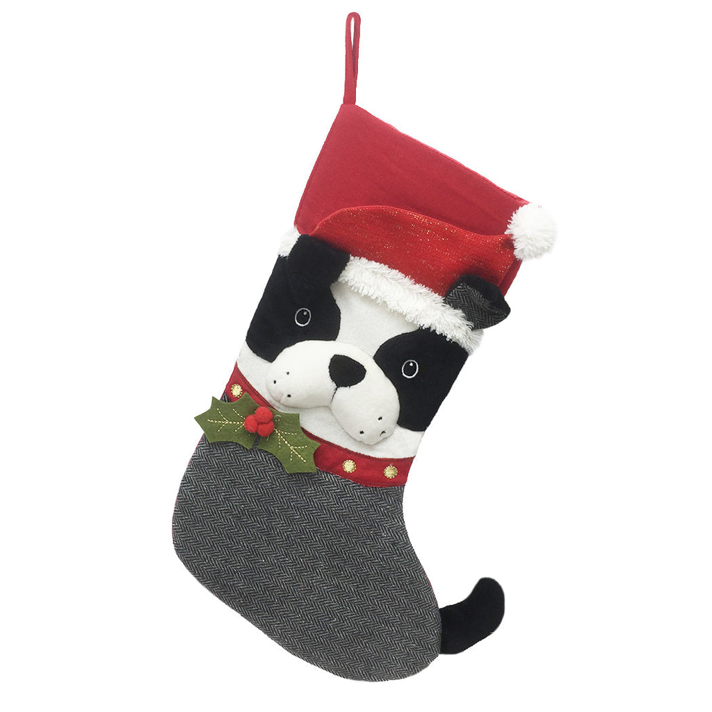 French Dog Christmas Stocking - HoneyBug 
