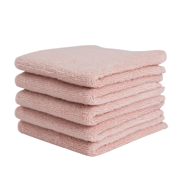 Organic Cotton Baby Washcloths - Pink - HoneyBug 