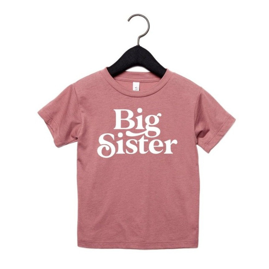 Big Sister T-Shirt - Mauve - HoneyBug 