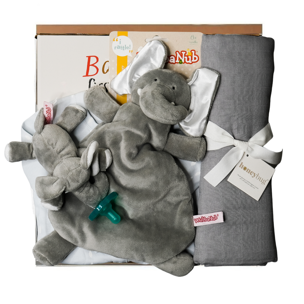 The Wubbanub Gift Box - Elephant - HoneyBug 