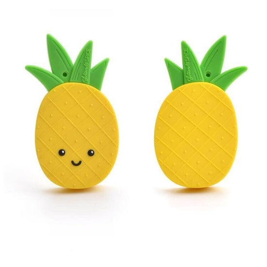 Pineapple Teether with Clip - HoneyBug 