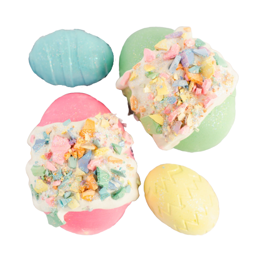 Eggs in a Basket Chalk - Pink and Green - HoneyBug 