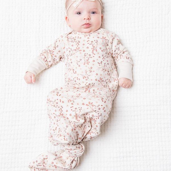 Landry Infant Gown - Claire Floral - HoneyBug 