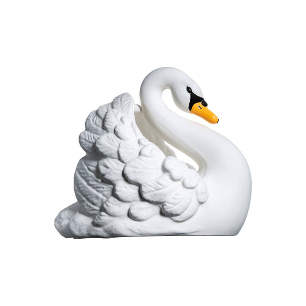 Natural Rubber Bath Toy Swan - White - HoneyBug 