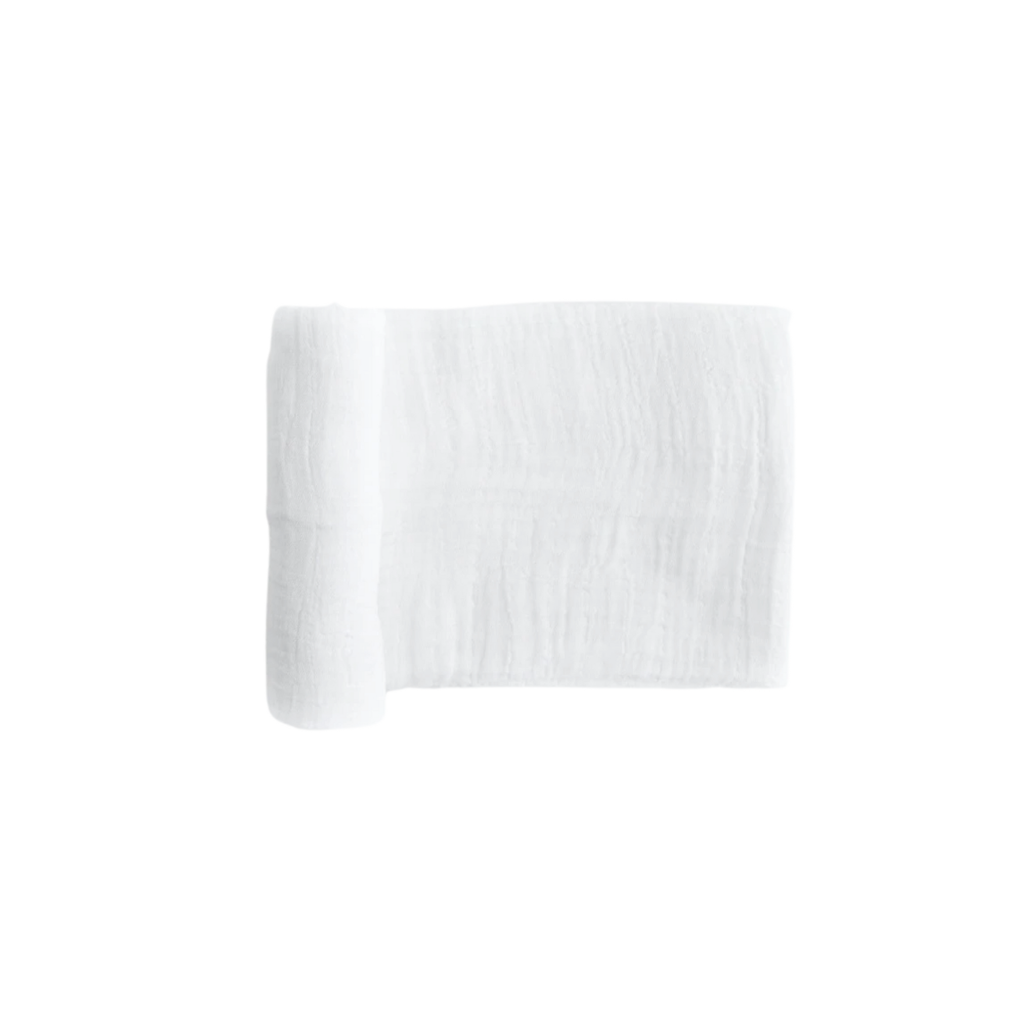 Cotton Muslin Swaddle Blanket - White - HoneyBug 