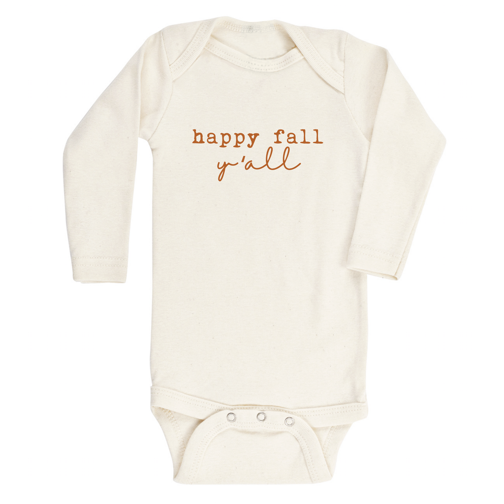 Happy Fall Y'all Long Sleeve Bodysuit - HoneyBug 