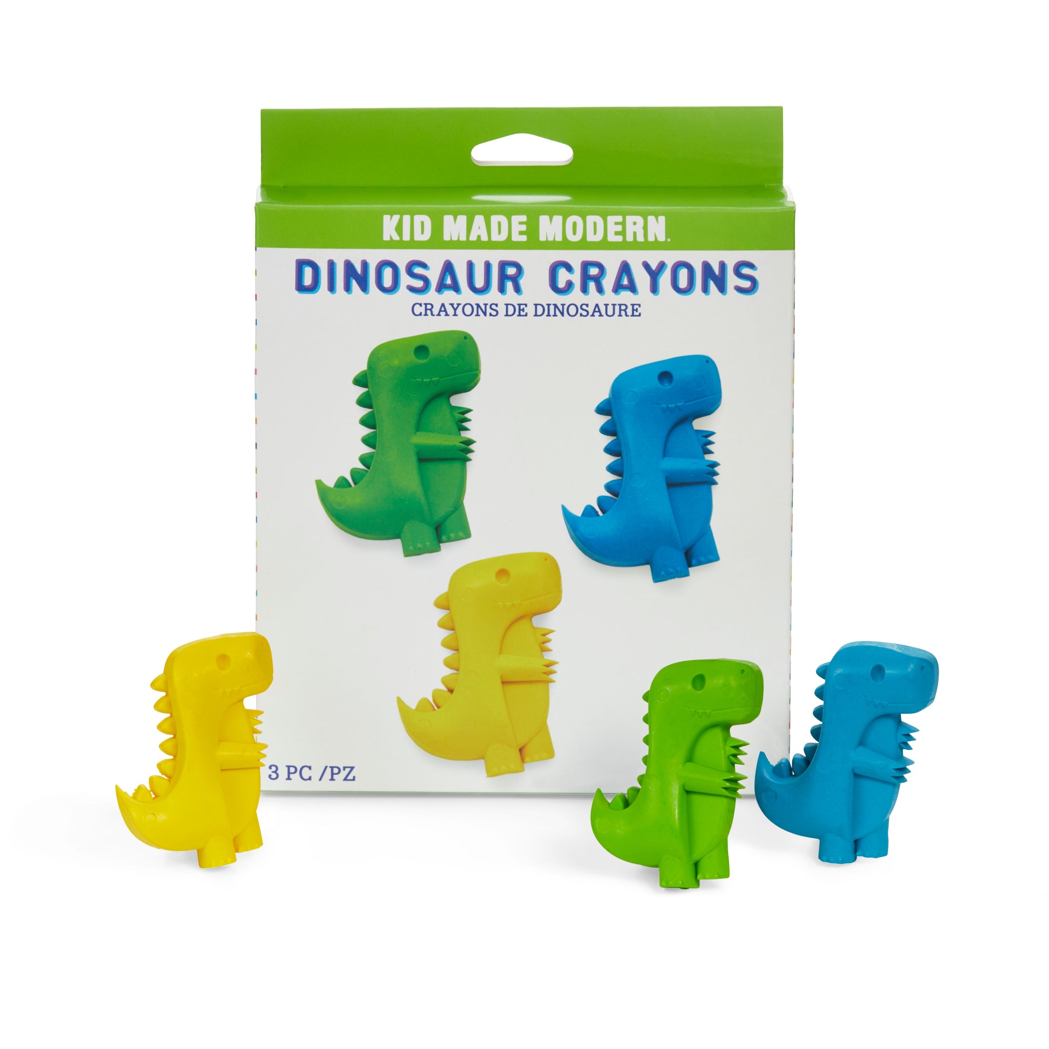Set of 3 Dinosaur Crayons - HoneyBug 