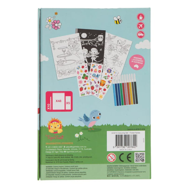 Forest Fairies - Coloring Set - HoneyBug 