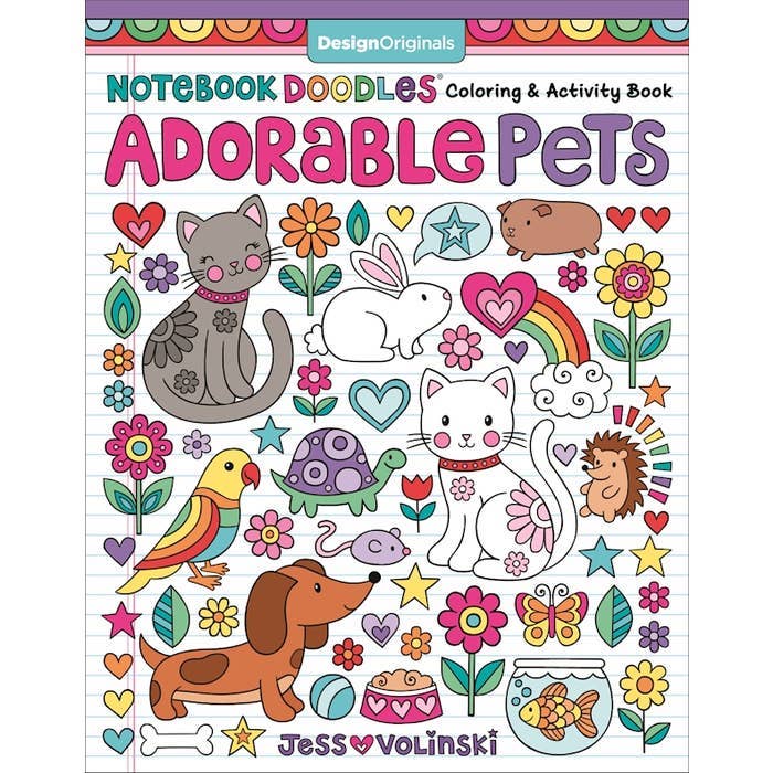Notebook Doodles - Adorable Pets - HoneyBug 