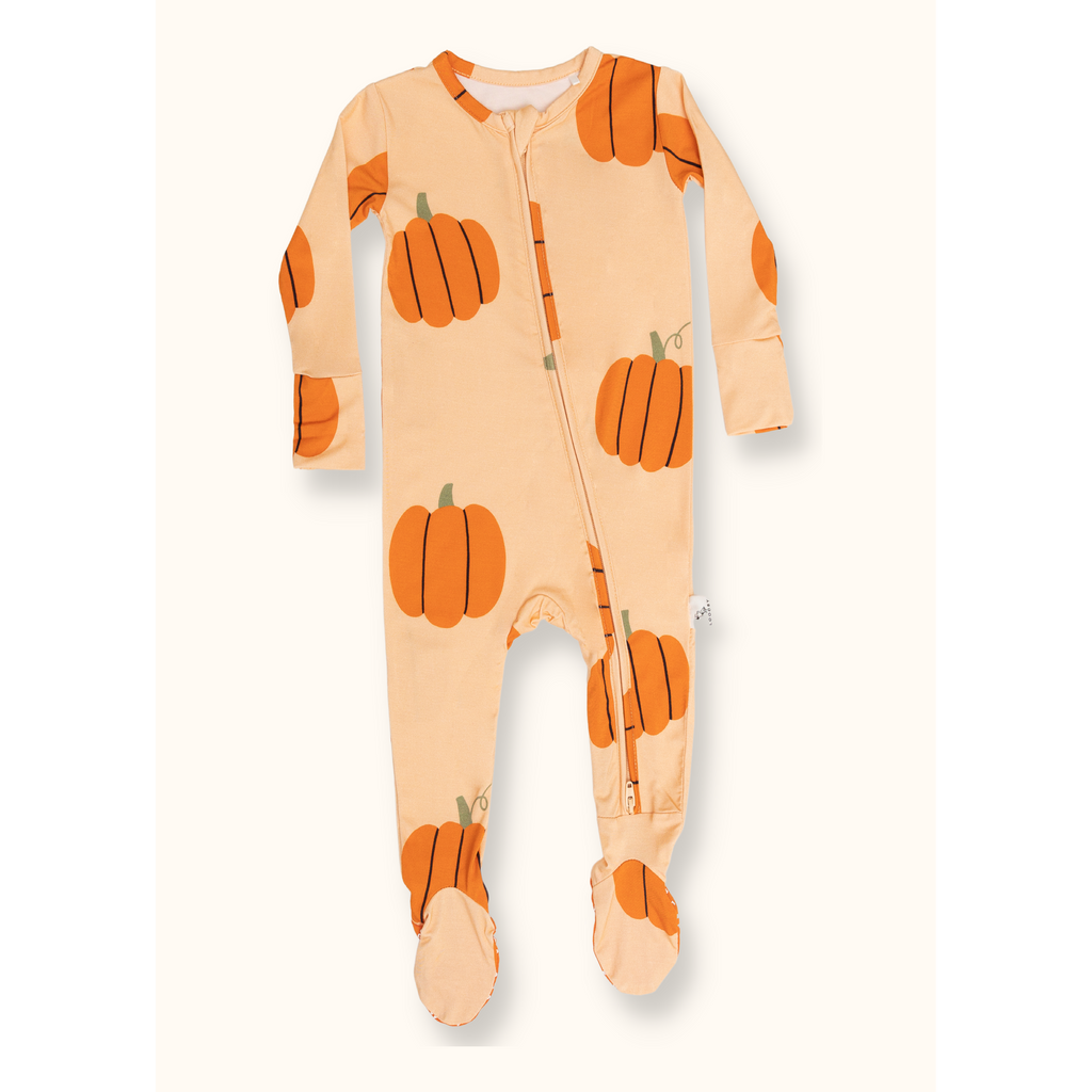 Pumpkin Footie Pajama by Loocsy - HoneyBug 