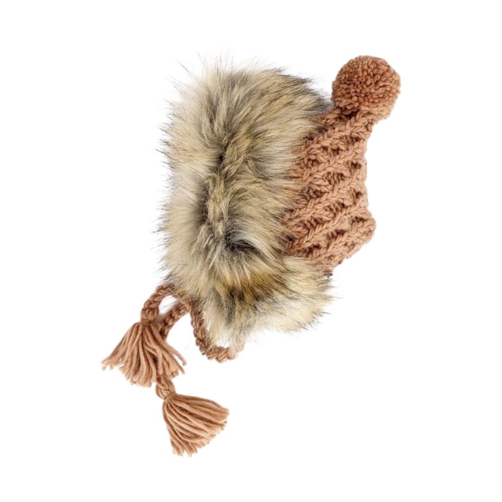 Fur Bonnet in Pecan - HoneyBug 