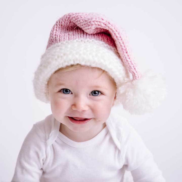 Pink Santa Sparkle Stocking Hat - HoneyBug 