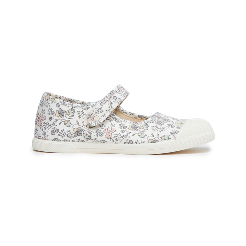 Canvas Mary Jane Sneakers in Florals by childrenchic - HoneyBug 