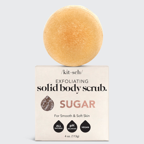 Sugar Exfoliating Body Scrub Bar by KITSCH - HoneyBug 