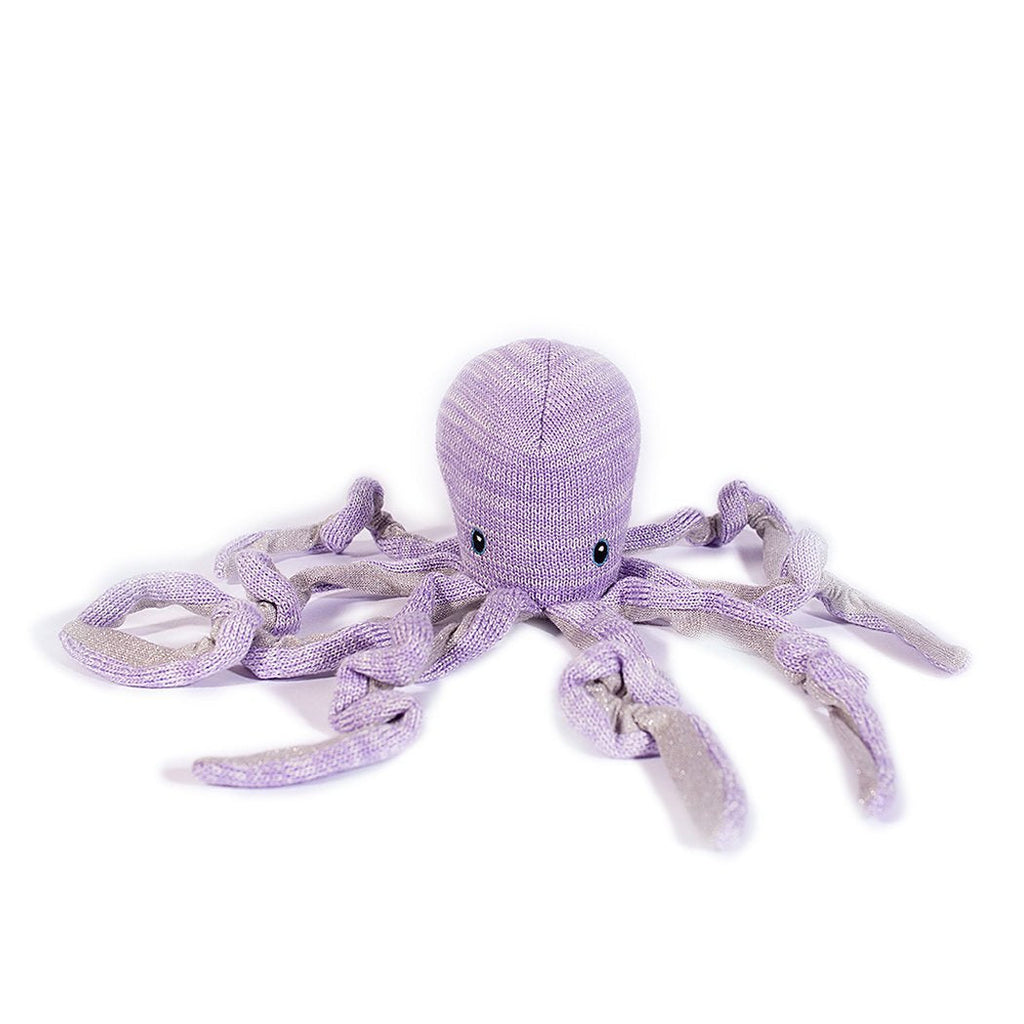 'Orla' Octopus Cotton Knit Baby Rattle - HoneyBug 