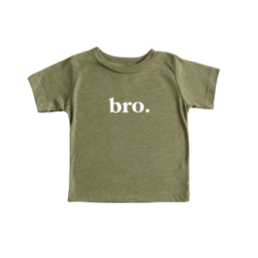 bro. Baby/Toddler Tee - Military Green - HoneyBug 