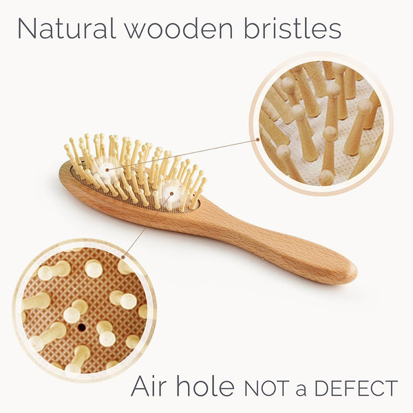 Wooden Baby Hair Brush and Comb Set - HoneyBug 
