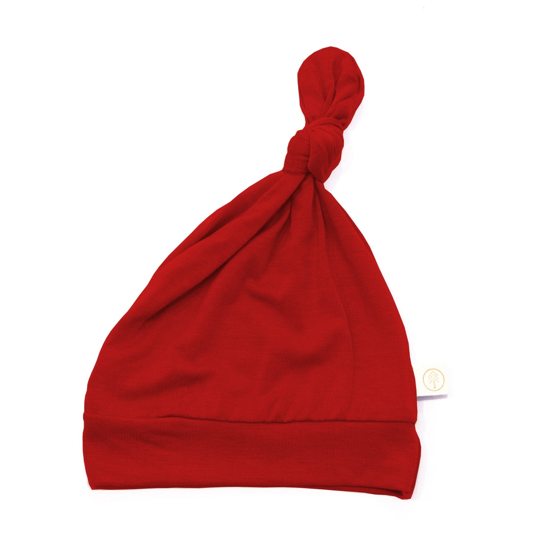 Bamboo Baby Top Knot Hat - Red - HoneyBug 