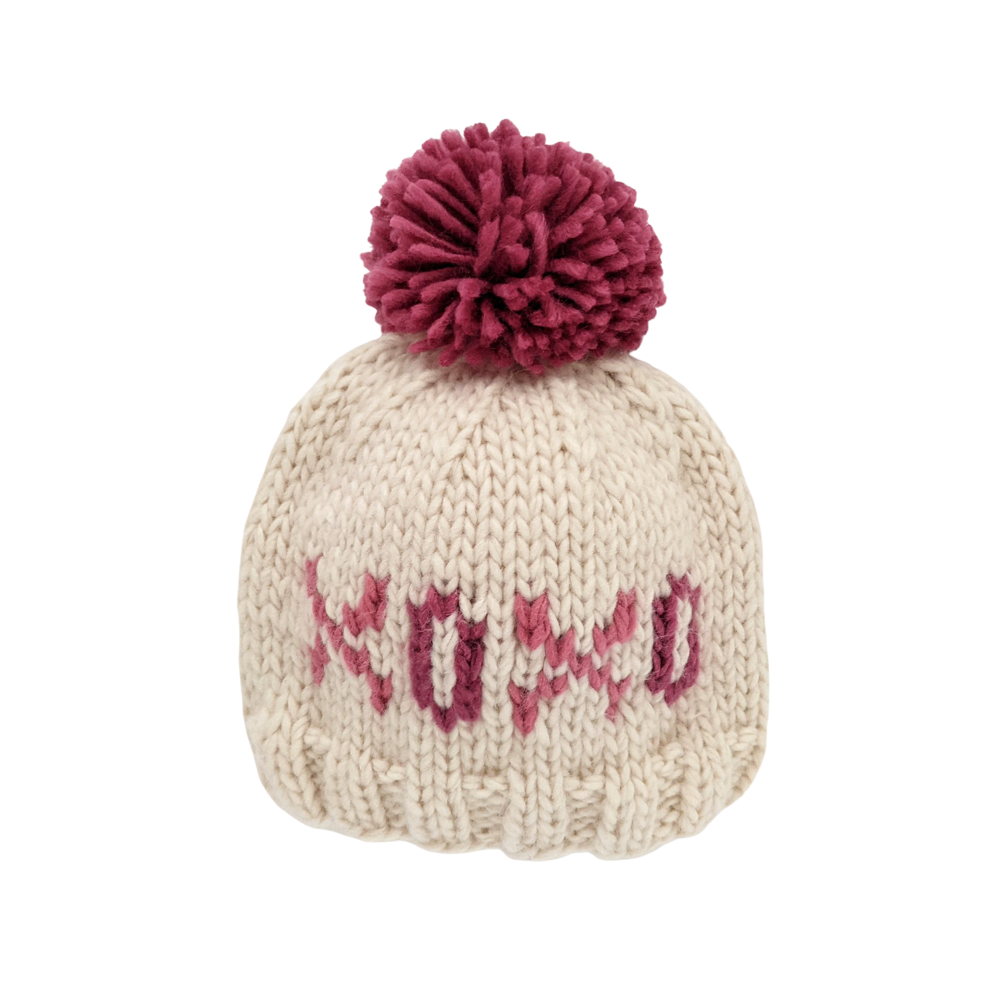 XOXO Valentine's Day Hand Knit Beanie Hat - HoneyBug 