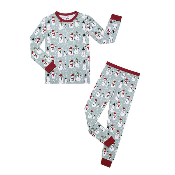 Snow People Toddler Pajama Set - HoneyBug 