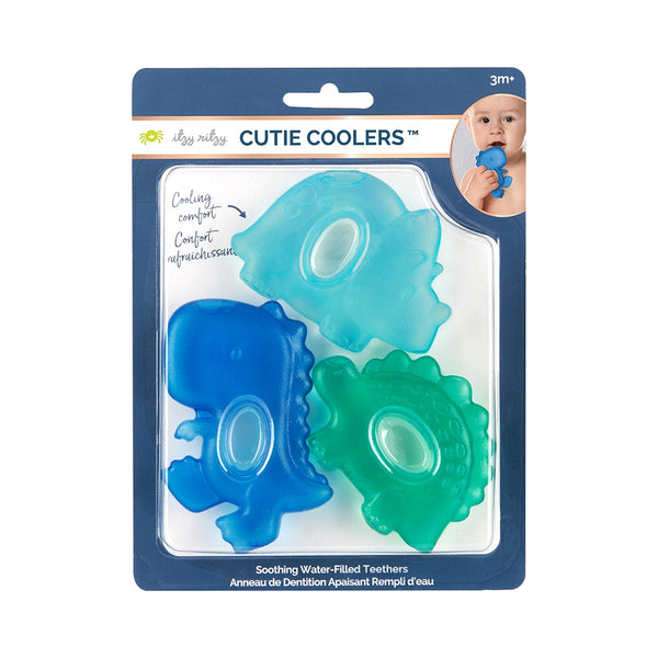 Cutie Coolers Dino Water Filled Teethers (3-pack) - HoneyBug 