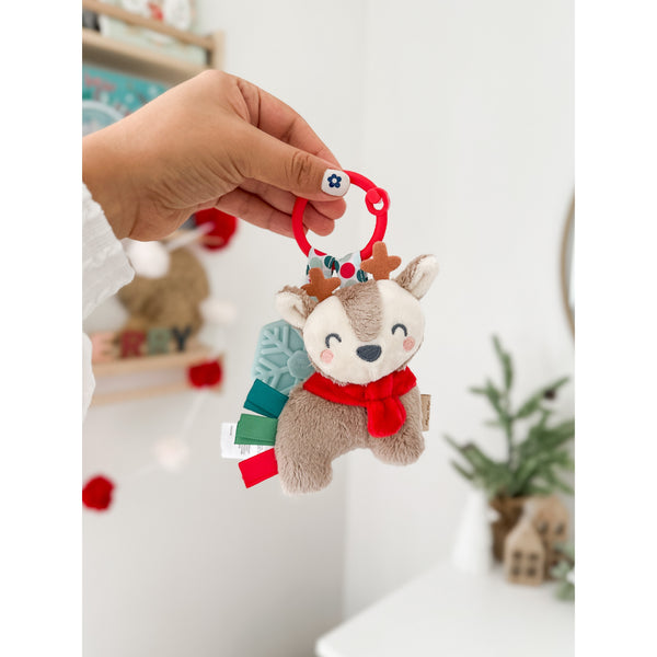Holiday Itzy Pal™ Plush + Teether - Reindeer - HoneyBug 