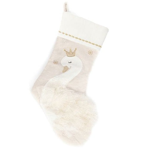 Swan Princess Christmas Stocking - HoneyBug 