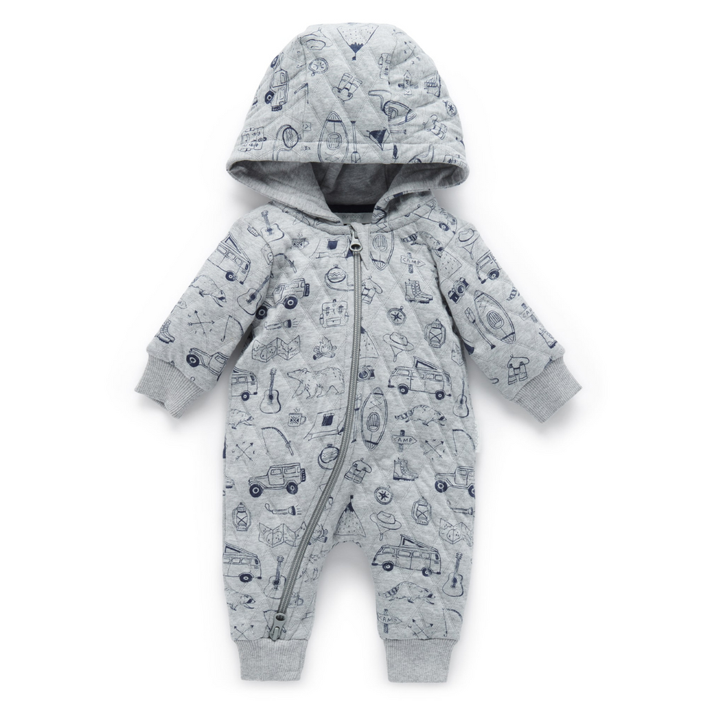 Quilted Growsuit - Wilderness - HoneyBug 