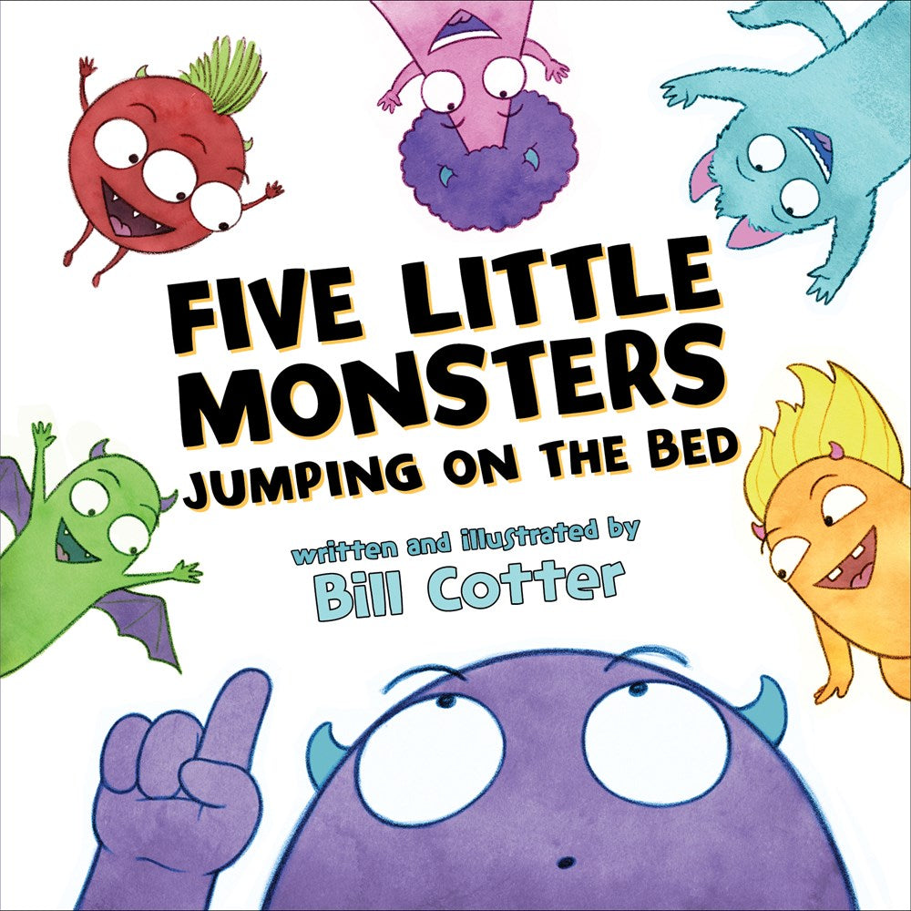Five Little Monsters Jumping On The Bed - HoneyBug 