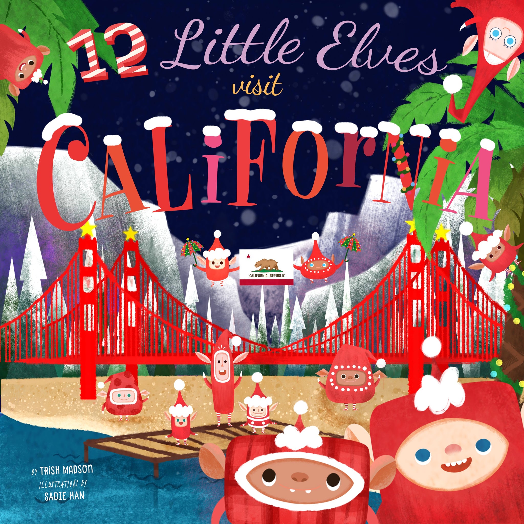 12 Little Elves Visit California - HoneyBug 