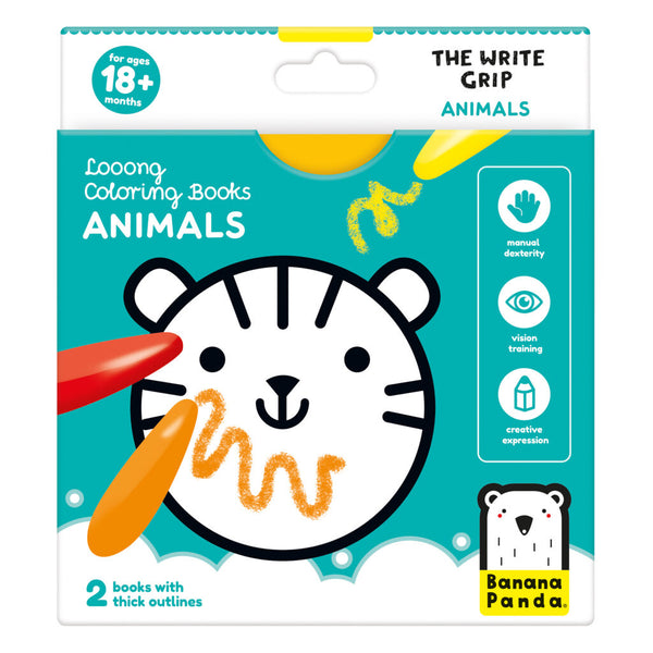 Looong Coloring Book Animals - HoneyBug 