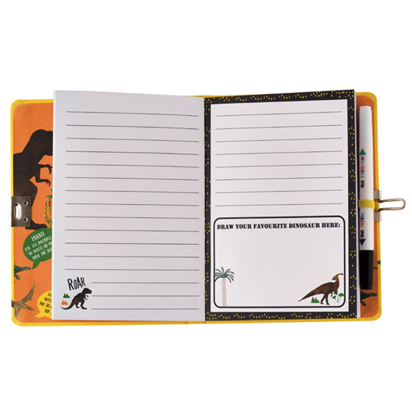 Dinosaur Top Secret Lockable Diary - HoneyBug 