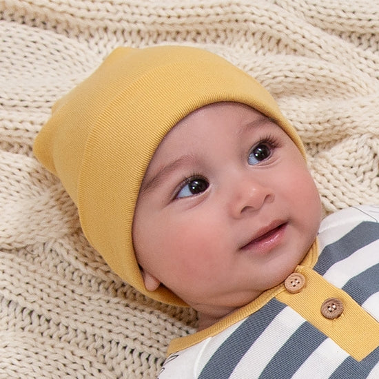 Mustard Baby Hat - HoneyBug 