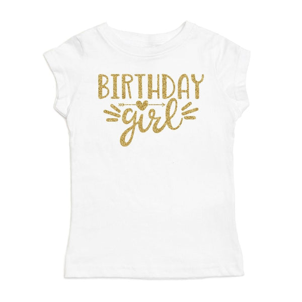 Birthday Girl Doodle Short Sleeve - White - HoneyBug 