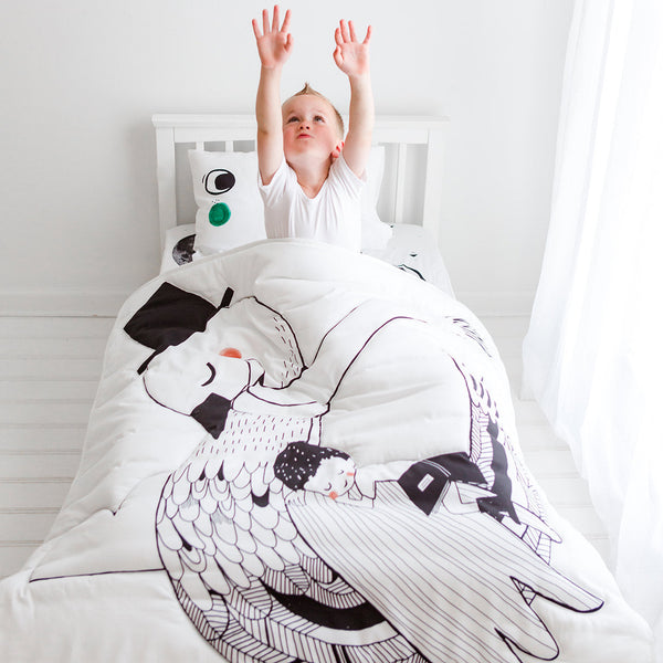 Swan Toddler Comforter - HoneyBug 